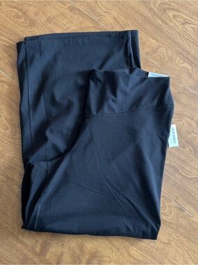 Old Navy Black Active Power Chill Extra High Rise Go Dry Wide Leg Pants Size XL